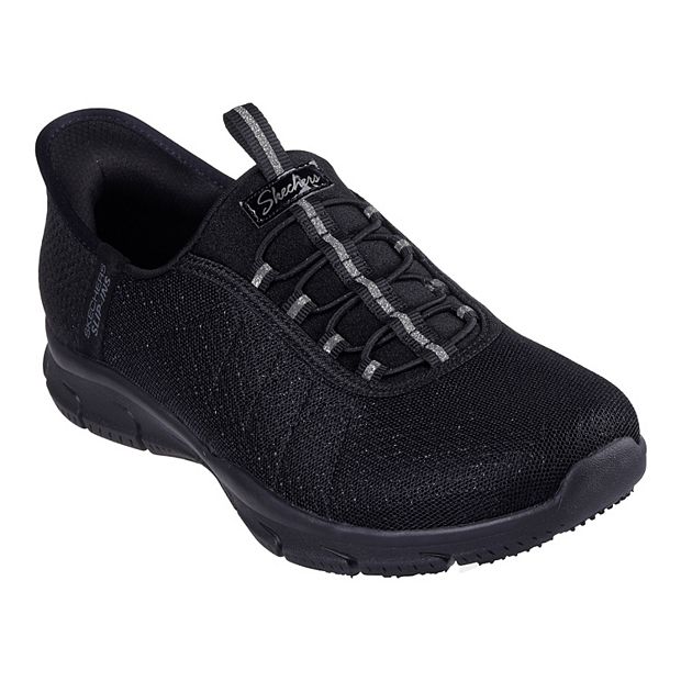 Cheap black skechers ladies online