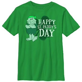 Boys The Flintstones Barney Happy St. Paddy's Day Graphic Tee