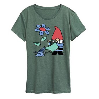 Women's Gardening Gnome Graphic Tee