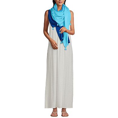 Women's Lands' End Ombre Tasseled Swim Cover-Up Sarong