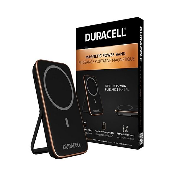 Duracell Micro 5 Magnetic Power Bank - Black