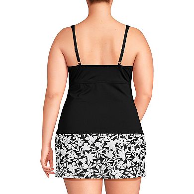 Plus Size Lands' End V-neck Tankini Swimsuit