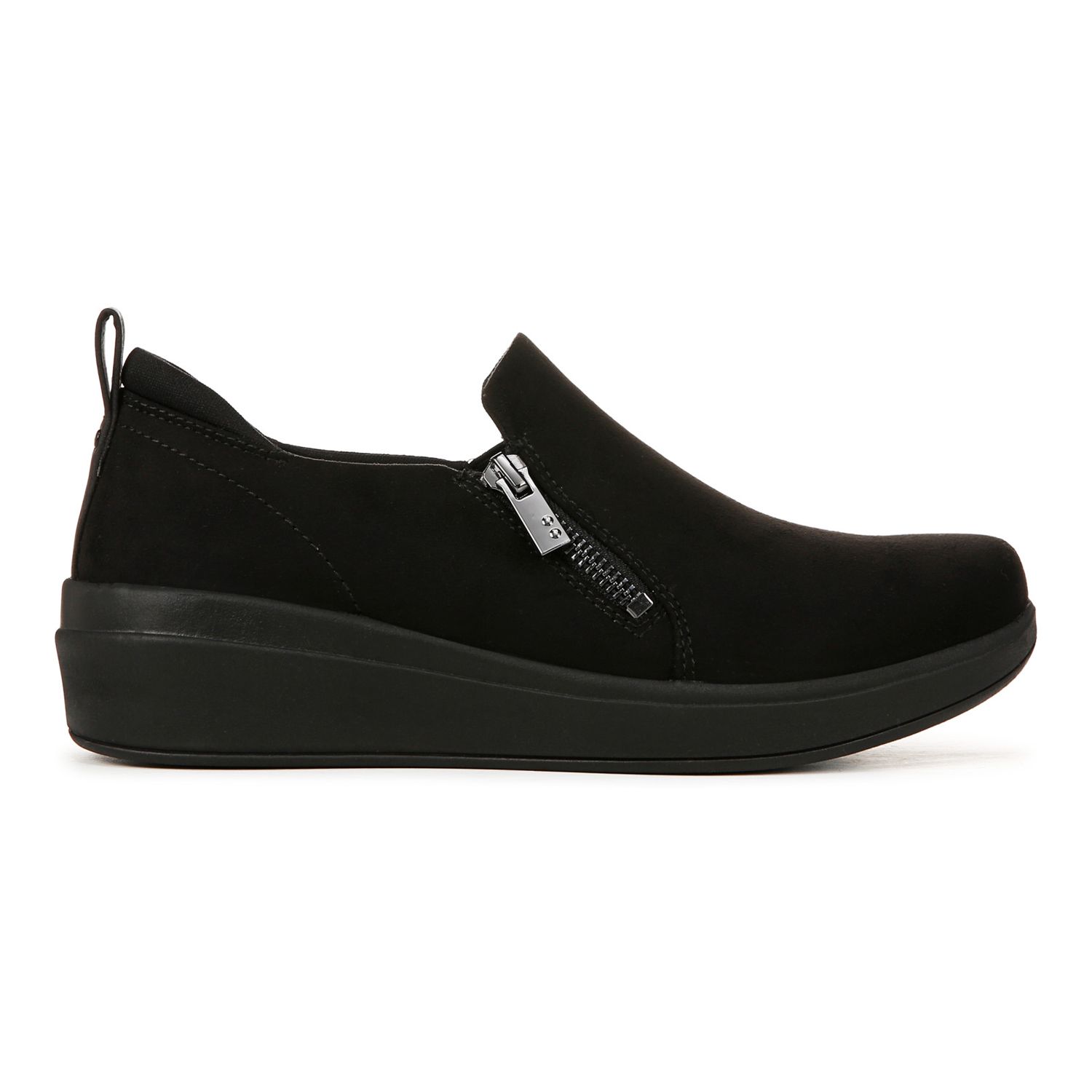 RYKA Women's Luminous Slip-On Sneakers - Lightweight Walking Shoes With Side Zipper | Machine Washable Comfort