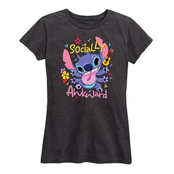 Disney's Lilo & Stitch Women's Socially Awkward Graphic Tee