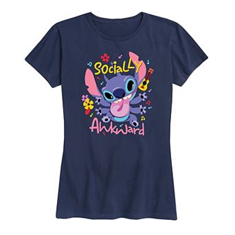 Disney's Lilo & Stitch Women's Socially Awkward Graphic Tee