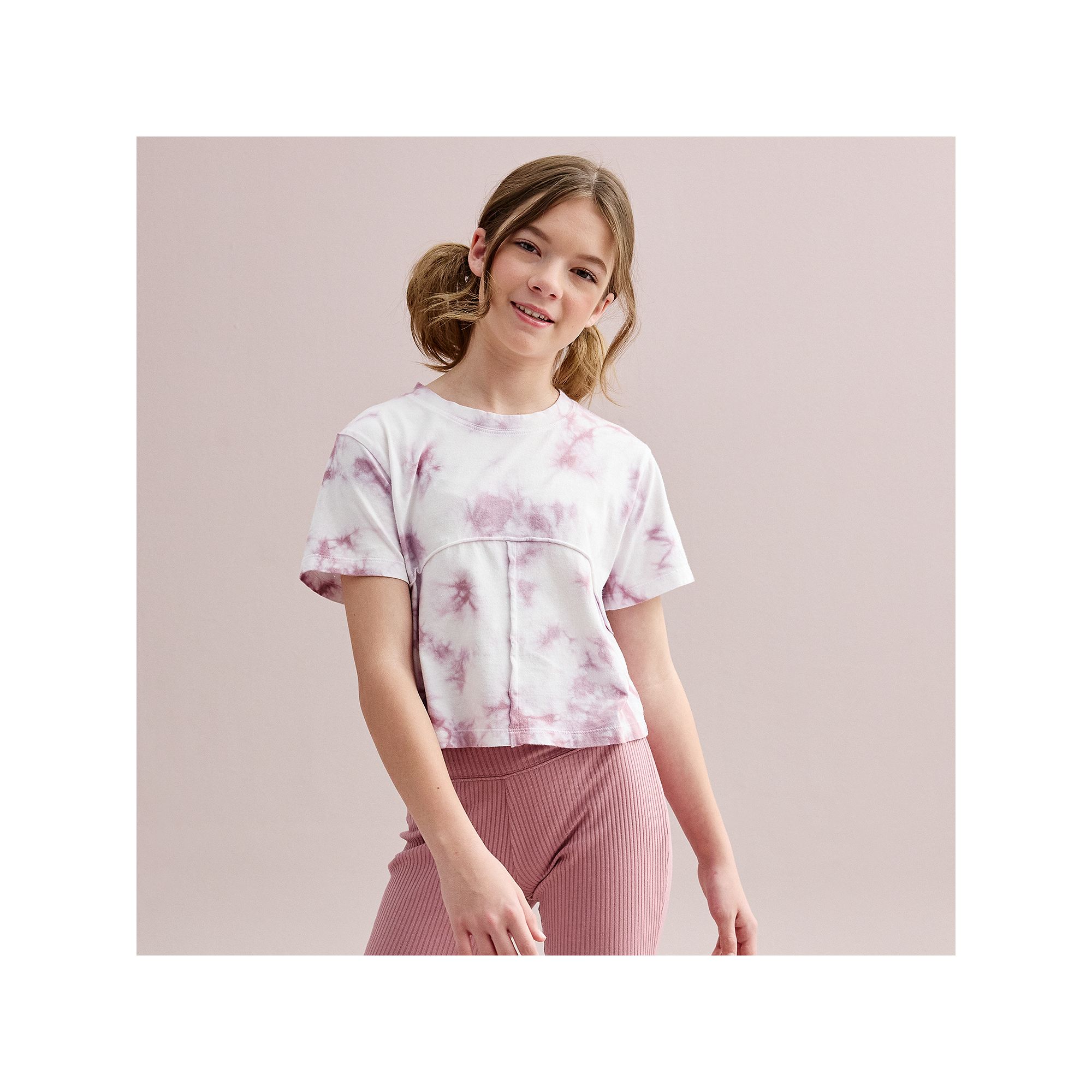 Girls 6-20 SO® Short Sleeve Tie Dye Tee in Regular & Plus Sizes, Girls, S