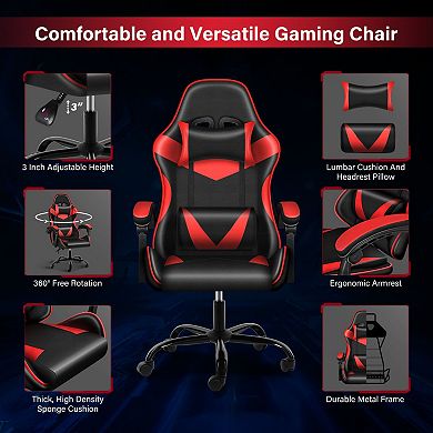 Recliner Gaming Office High Back Computer Ergonomic Adjustable Swivel Chair