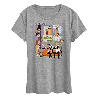 Women's Friends 30th Grid Graphic Tee