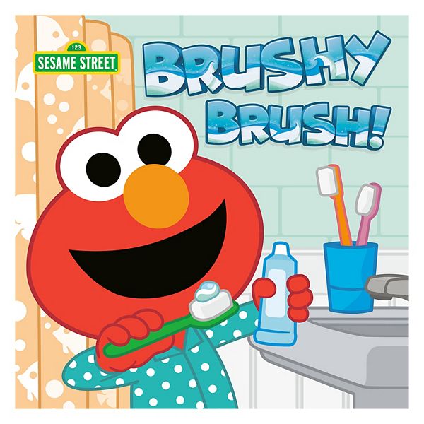 Elmo's Brushy Brush! Hardcover Children's Board Book