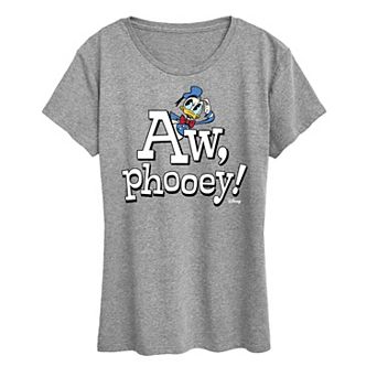 Disney's Donald Duck Women's Aw Phooey Graphic Tee