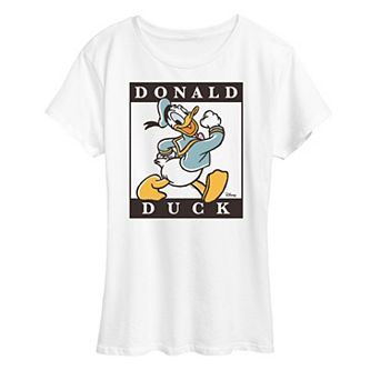 Disney's Donald Duck Women's Type Block Graphic Tee