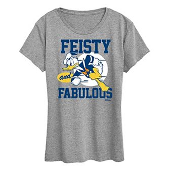 Disney's Donald Duck Women's Feisty Fabulous Graphic Tee