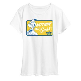 Disney's Donald Duck Women's Nothin' But Sass Graphic Tee