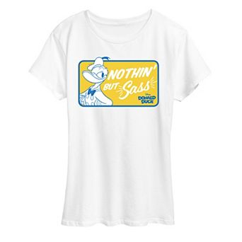 Disney's Donald Duck Women's Nothin' But Sass Graphic Tee