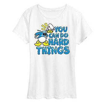 Disney's Donald Duck Women's You Can Do Hard Things Graphic Tee