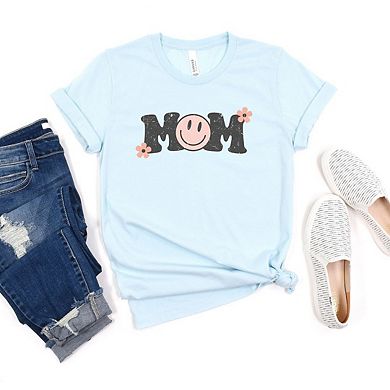 Mom Retro Grunge Short Sleeve Graphic Tee