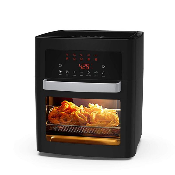 16qt XL Size Air Fryer with LED Digital Touchscreen Rotisserie Oven