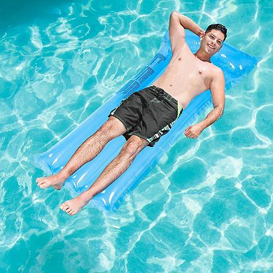 Inflatable Pool Float Raft Lounge Chair With Pillow, Air Mat Mattress, Swimming Pool