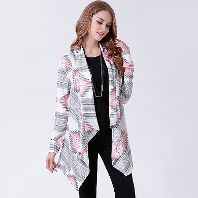 Women's, Open Front Long Sleeve Shawl Neck Cardigan, Well Collection