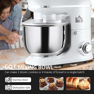 6-qt. Stand Mixer Kitchen Electric Mixer With 6+1p Speed