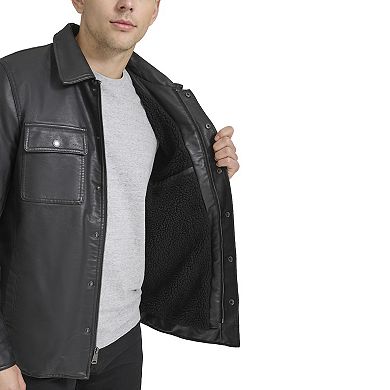 Men's Levi's® Faux Leather Sherpa Lined Trucker Jacket