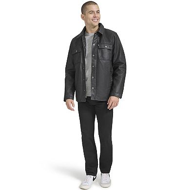 Men's Levi's® Faux Leather Sherpa Lined Trucker Jacket