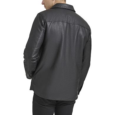 Men's Levi's® Faux Leather Sherpa Lined Trucker Jacket