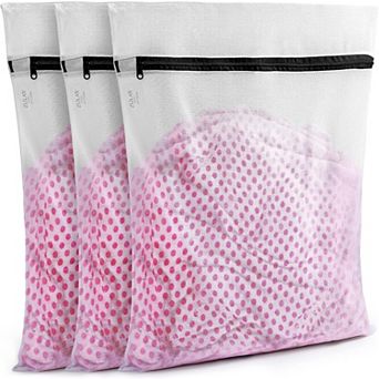 Zulay Kitchen Mesh Laundry Bags 3 Pack Large