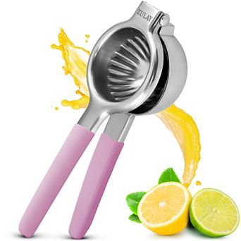 Zulay Kitchen Lemon Squeezer Stainless Steel with Premium Heavy Duty Solid Metal Squeezer Bowl