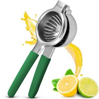 Zulay Kitchen Lemon Squeezer Stainless Steel with Premium Heavy Duty Solid Metal Squeezer Bowl