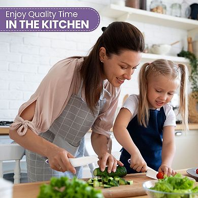 Zulay Kitchen 3-Piece Kids Knife Set for Real Cooking & Baking