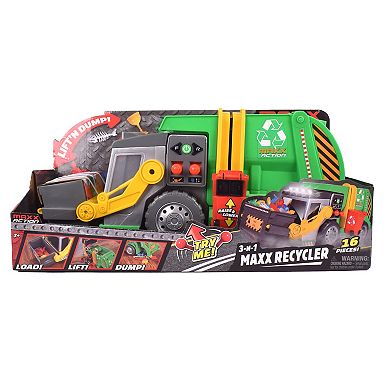 Maxx Action 3-N-1 Maxx Recycler Garbage Truck Toy