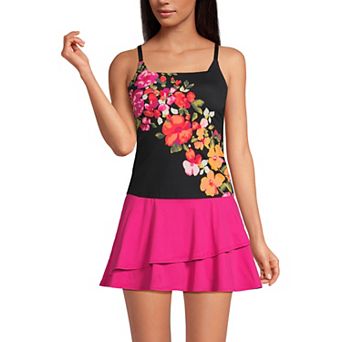 Women's Lands' End Chlorine Resistant Squareneck Tankini Swimsuit Top