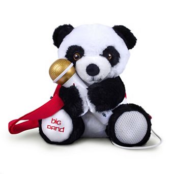 Singing Machine Kids Sing Along Big Panda Plush Backpack with Microphone