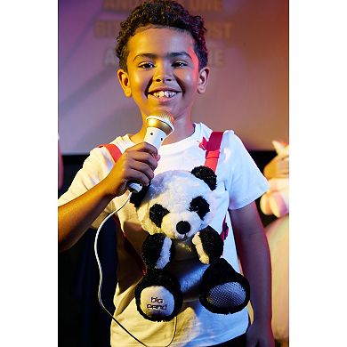 Singing Machine Kids Sing Along Big Panda Plush Backpack with Microphone