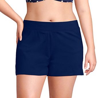 Plus Size Lands' End Chlorine-Resistant Smoothing Control Swim Shorts
