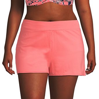 Plus Size Lands' End Chlorine-Resistant Smoothing Control Swim Shorts