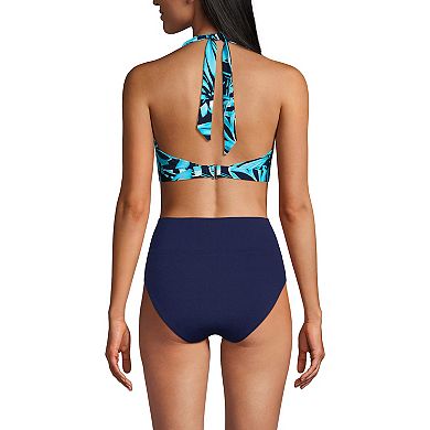 Women's Lands' End Square Neck Halter Bikini Top