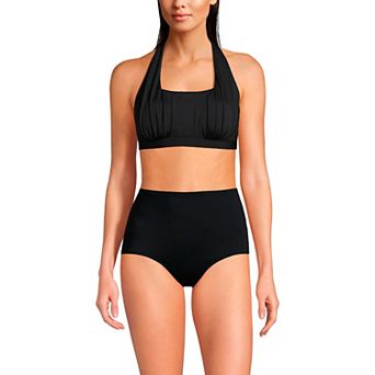 Women's Lands' End Square Neck Halter Bikini Top