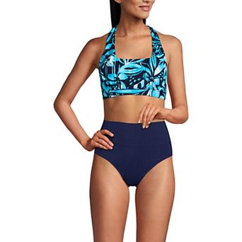 Women's Lands' End Square Neck Halter Bikini Top
