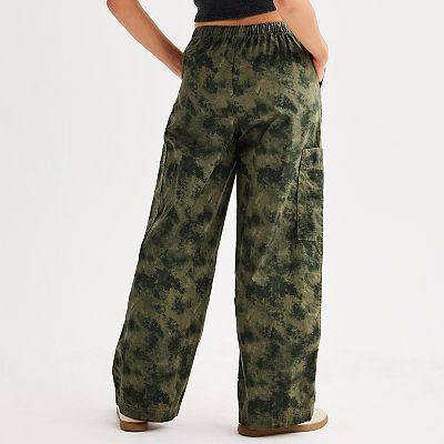 Juniors' Vanilla Star Drawstring Cargo Pant