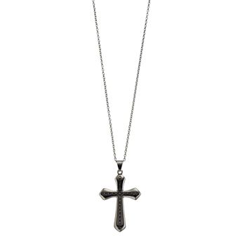 DESTINY FOR MEN Men's Stainless Steel Cross Pendant Necklace
