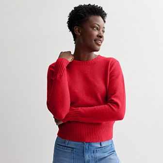 Petite Women's Sonoma Goods For Life® Crewneck Sweater