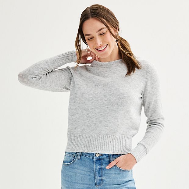 Petite Women s Sonoma Goods For Life Crewneck Sweater