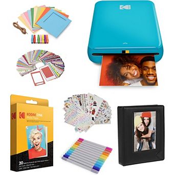 Kodak Step Mobile Instant Photo Printer 2x3" & Photo Paper Starter Bundle For iOS & Android