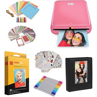 Kodak Step Mobile Instant Photo Printer 2x3" & Photo Paper Starter Bundle For iOS & Android