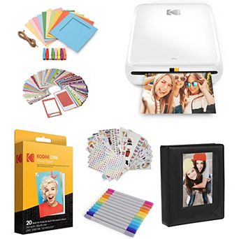 Kodak Step Mobile Instant Photo Printer 2x3" & Photo Paper Starter Bundle For iOS & Android
