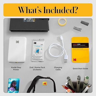 Kodak Step Mobile Instant Photo Printer 2x3