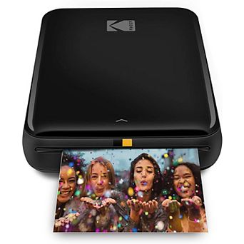 Kodak Step Mobile Instant Photo Printer 2x3" (black), Compatible With Ios, Android & Bluetooth