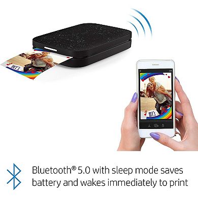 Hp Sprocket Portable 2x3" Instant Photo Printer, Prints From Ios Or Android Devices